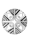 mandala four seeds. this is an East European plate. The board is a cross of two lines divided into 4 parts. In each part is a seed. The 3 lines symbolize vitality.